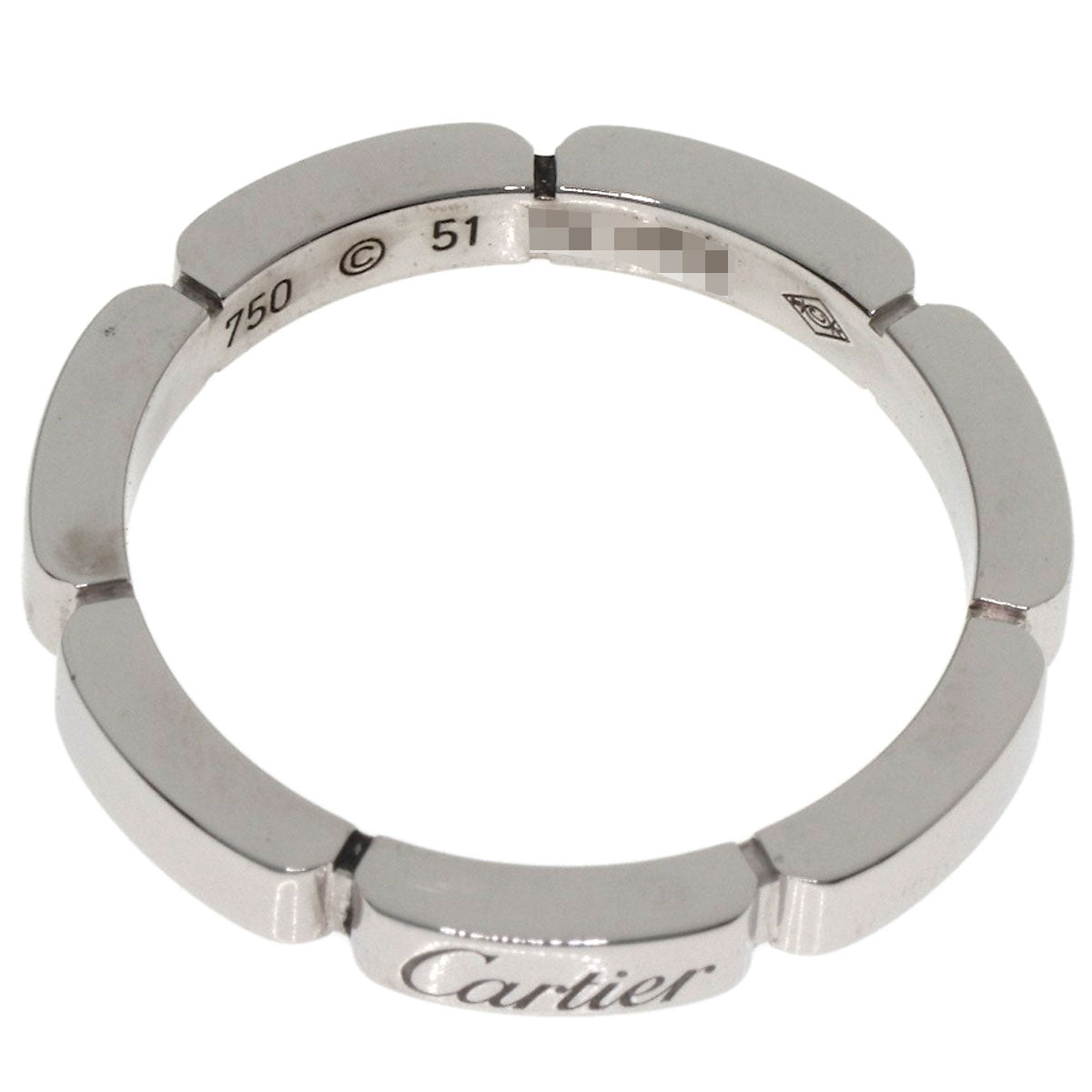 CARTIER Mayon PANTHERE # 51 Ring K18 White Gold Ladies [Used]