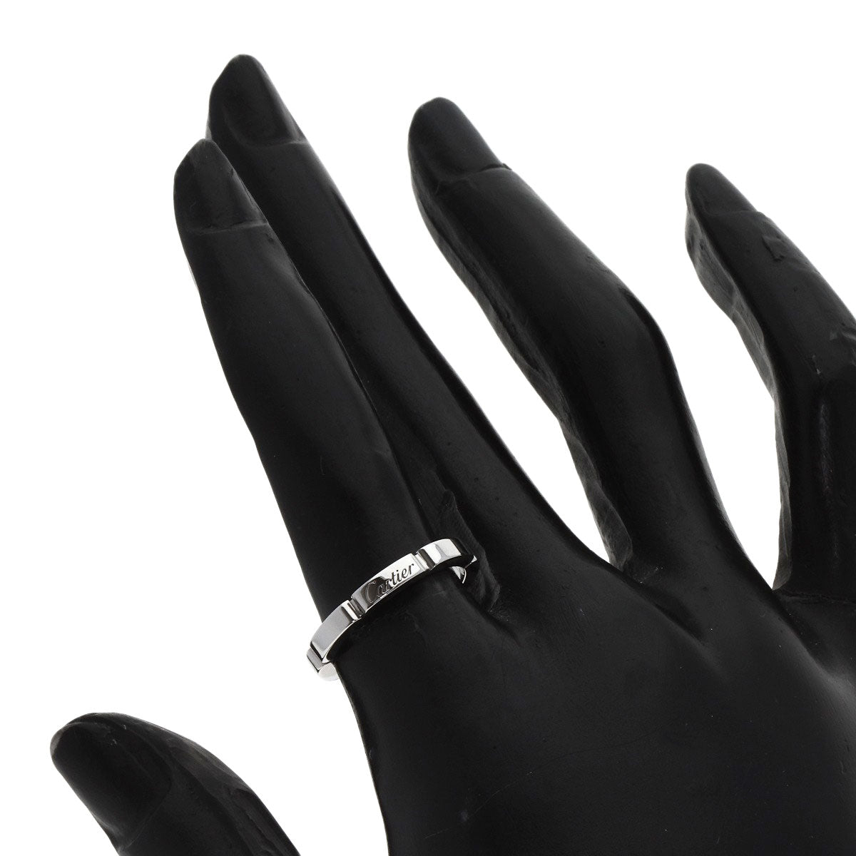 CARTIER Mayon PANTHERE # 51 Ring K18 White Gold Ladies [Used]