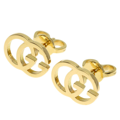 GUCCI Double G studs earring K18 Yellow Gold Ladies [Used]