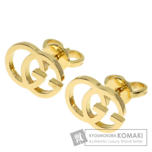 GUCCI Double G studs earring K18 Yellow Gold Ladies [Used]