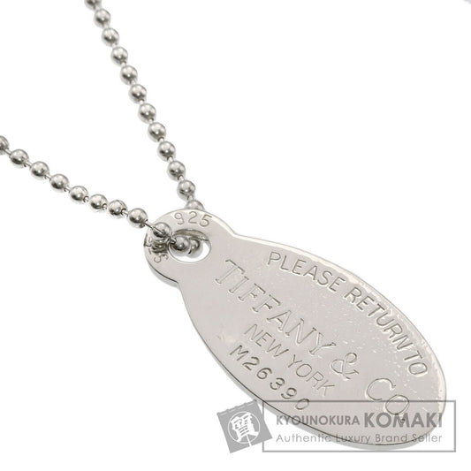 TIFFANY&Co. Return to oval tag Necklace Silver Ladies [Used]
