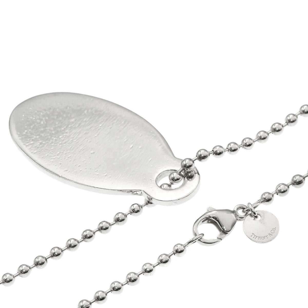TIFFANY&Co. Return to oval tag Necklace Silver Ladies [Used]