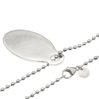 TIFFANY&Co. Return to oval tag Necklace Silver Ladies [Used]