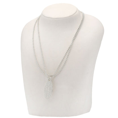 TIFFANY&Co. Return to oval tag Necklace Silver Ladies [Used]