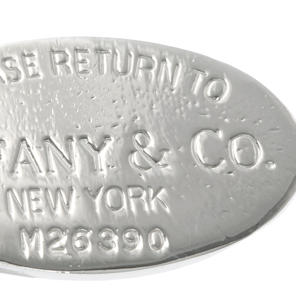 TIFFANY&Co. Return to oval tag Necklace Silver Ladies [Used]