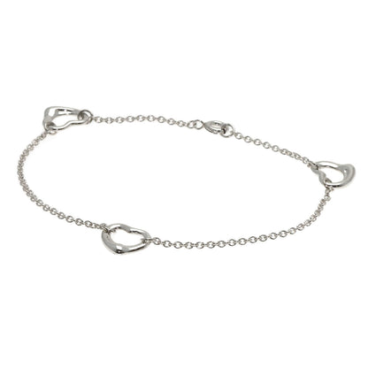 TIFFANY&Co. Open heart 3P Bracelet Silver Ladies [Used]