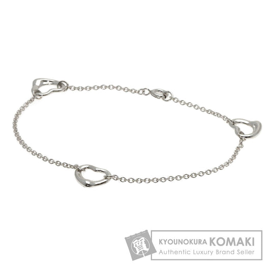 TIFFANY&Co. Open heart 3P Bracelet Silver Ladies [Used]