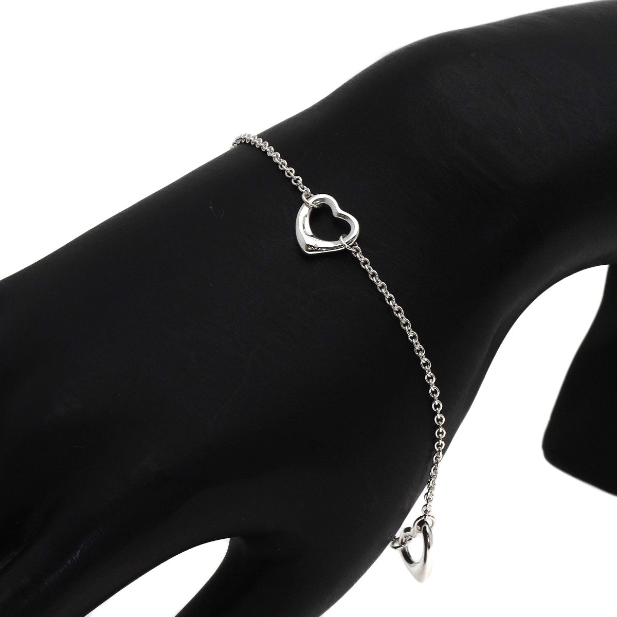 TIFFANY&Co. Open heart 3P Bracelet Silver Ladies [Used]