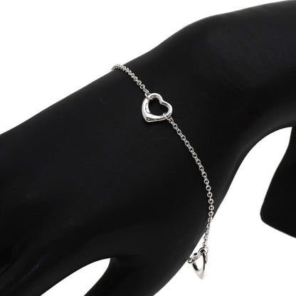 TIFFANY&Co. Open heart 3P Bracelet Silver Ladies [Used]