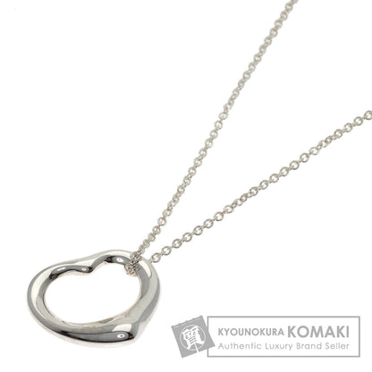 TIFFANY&Co. Open heart Necklace Silver Ladies [Used]
