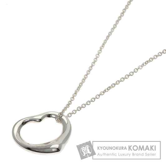 TIFFANY&Co. Open heart Necklace Silver Ladies [Used]
