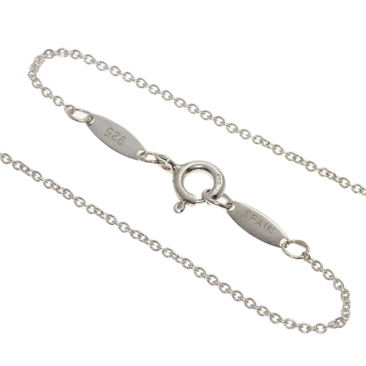 TIFFANY&Co. Open heart Necklace Silver Ladies [Used]