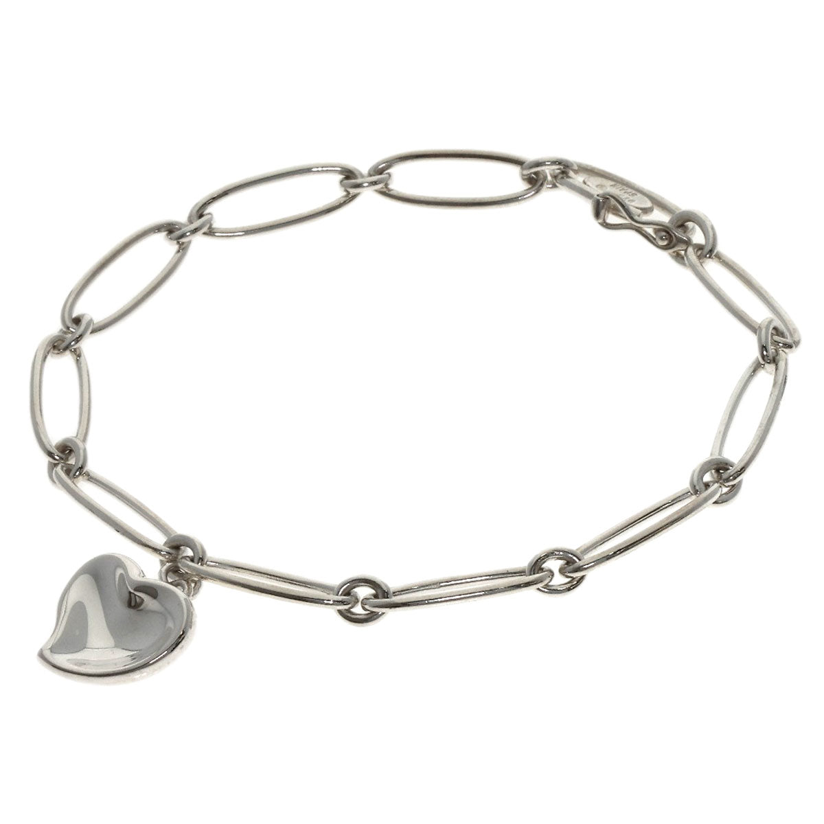 TIFFANY&Co. Full heart Bracelet Silver Ladies [Used]