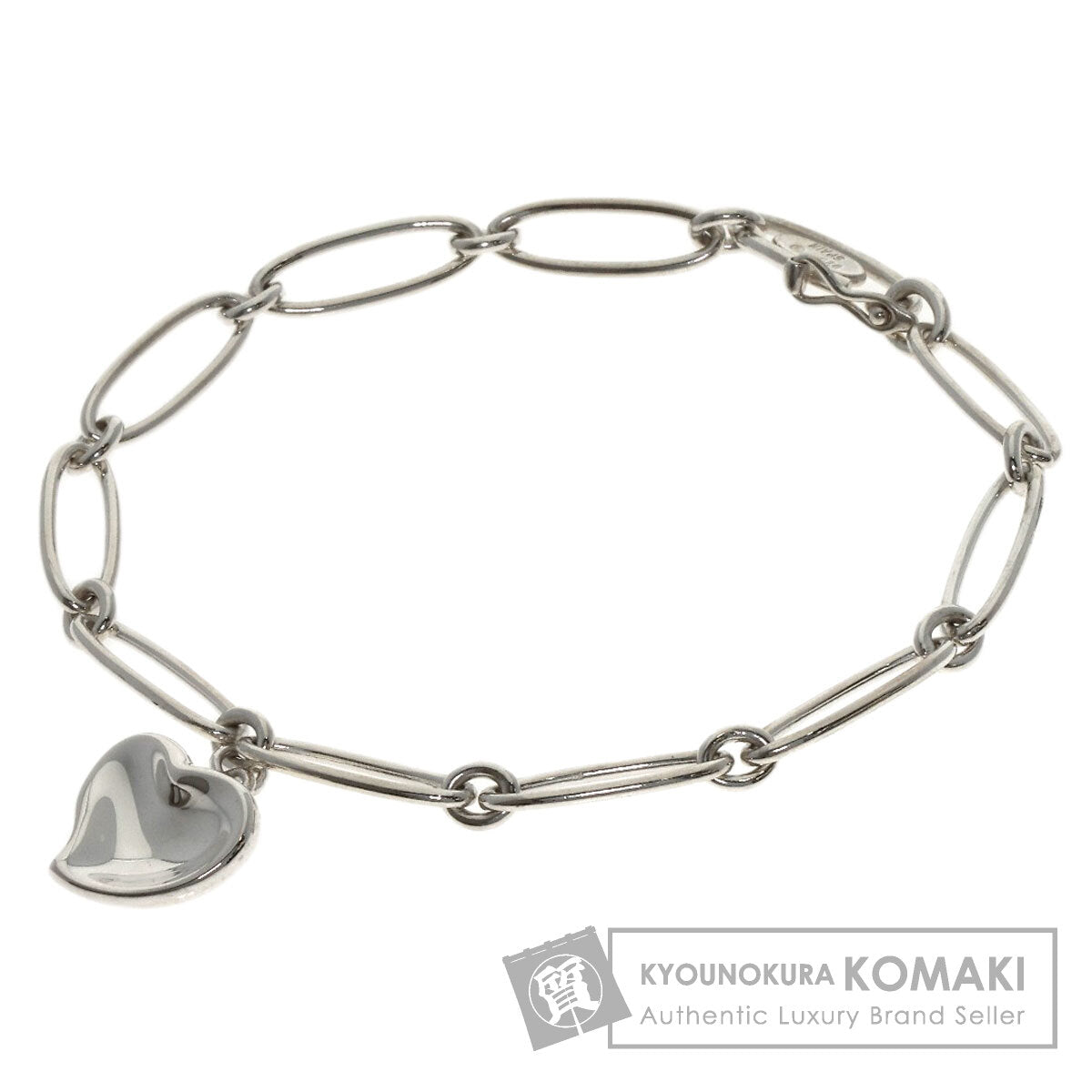 TIFFANY&Co. Full heart Bracelet Silver Ladies [Used]
