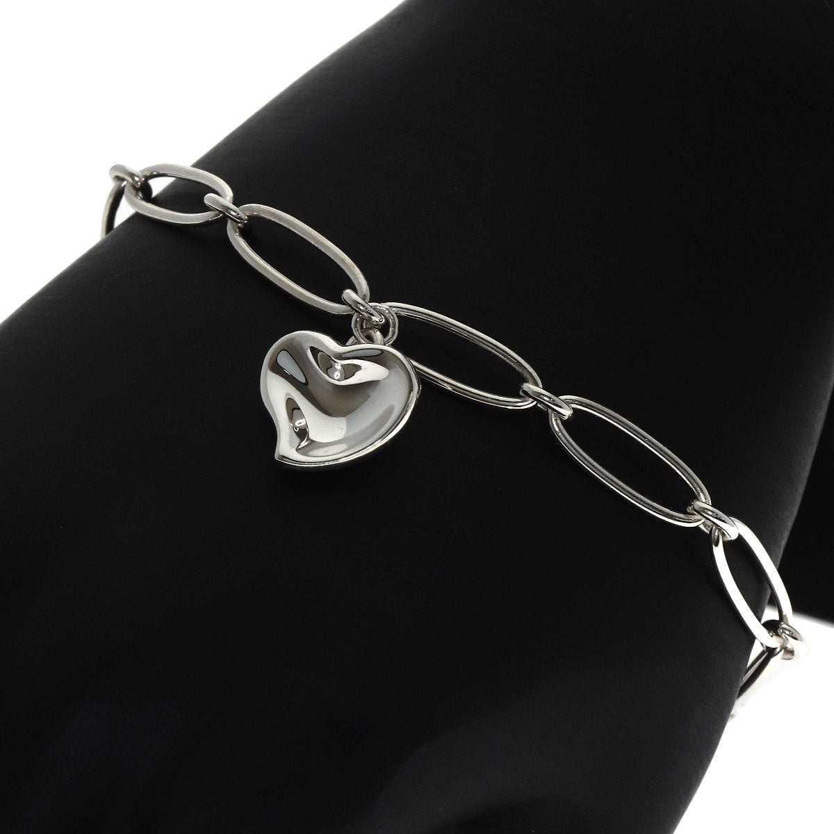 TIFFANY&Co. Full heart Bracelet Silver Ladies [Used]