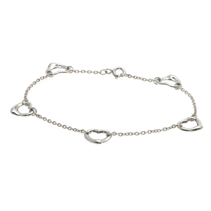 TIFFANY&Co. 5P open heart Bracelet Silver Ladies [Used]