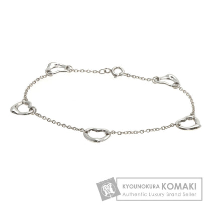 TIFFANY&Co. 5P open heart Bracelet Silver Ladies [Used]
