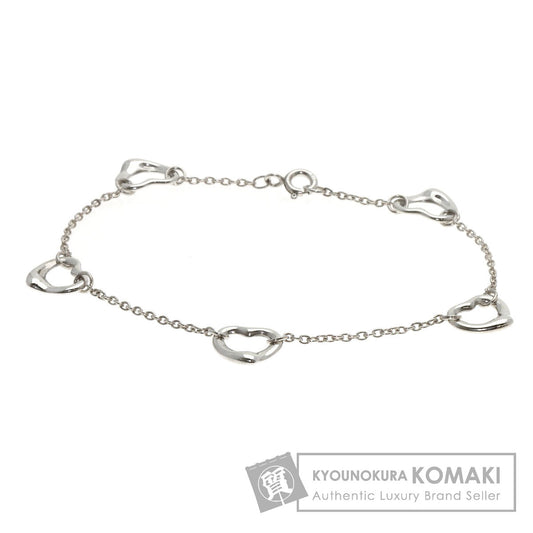 TIFFANY&Co. 5P open heart Bracelet Silver Ladies [Used]