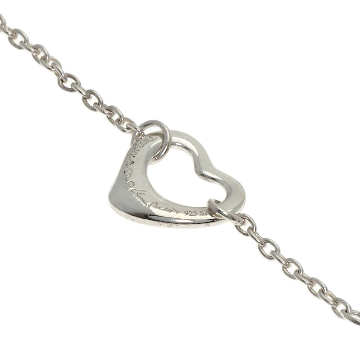 TIFFANY&Co. 5P open heart Bracelet Silver Ladies [Used]