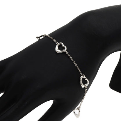 TIFFANY&Co. 5P open heart Bracelet Silver Ladies [Used]