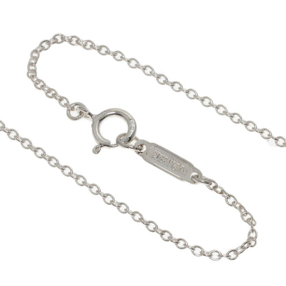 TIFFANY&Co. Double Heart Enamel Necklace Silver Ladies [Used]