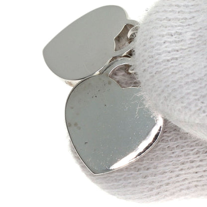 TIFFANY&Co. Double Heart Enamel Necklace Silver Ladies [Used]