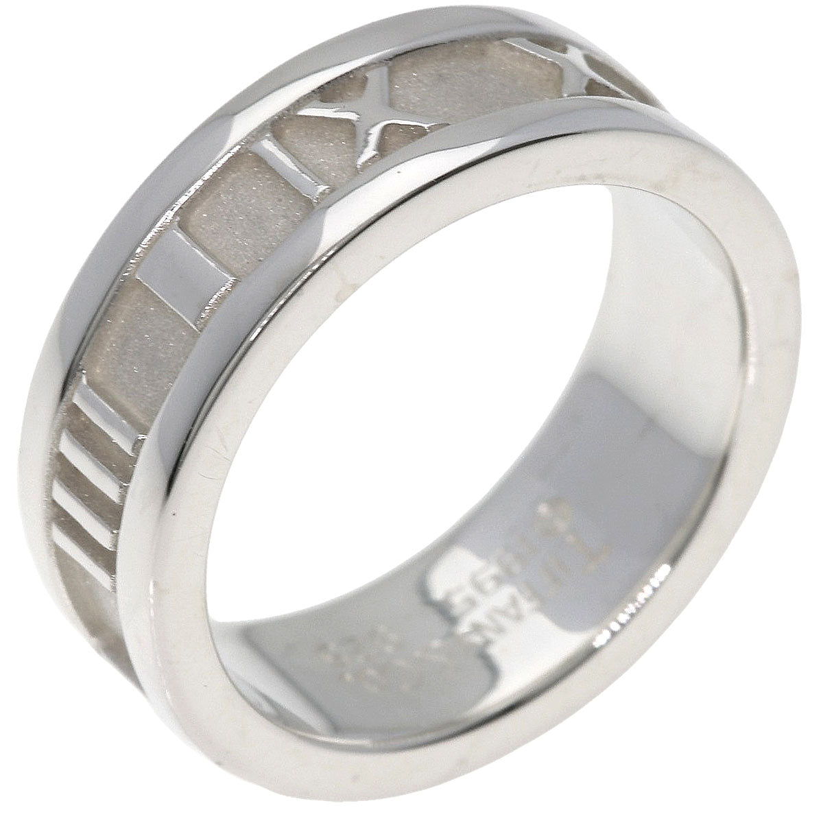 TIFFANY&Co. Atlas Ring Silver Ladies [Used]