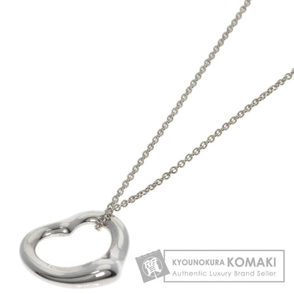 TIFFANY&Co. Open heart Necklace Silver Ladies [Used]