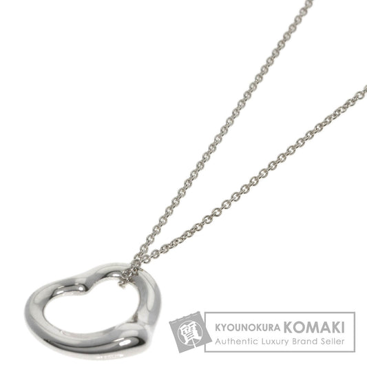 TIFFANY&Co. Open heart Necklace Silver Ladies [Used]