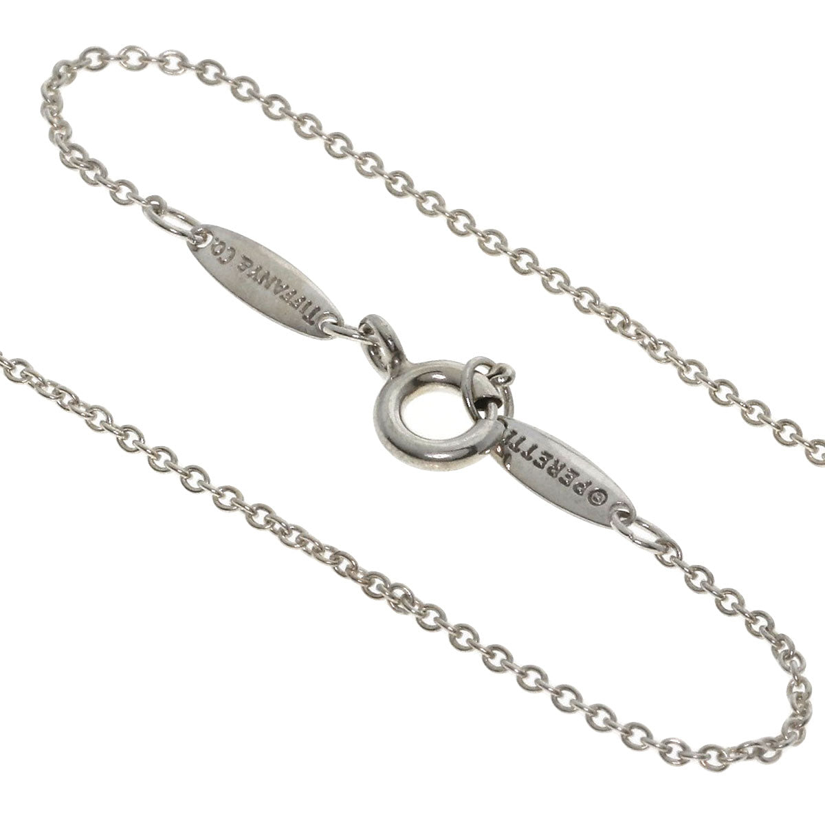 TIFFANY&Co. Open heart Necklace Silver Ladies [Used]