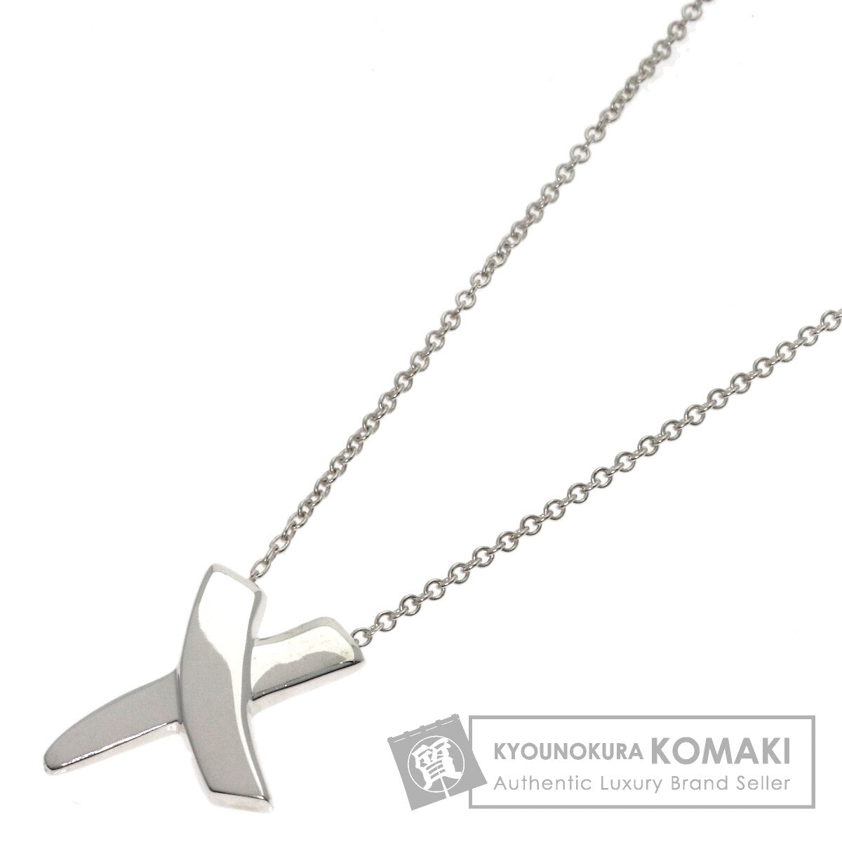 TIFFANY&Co. kiss Necklace Silver Ladies [Used]