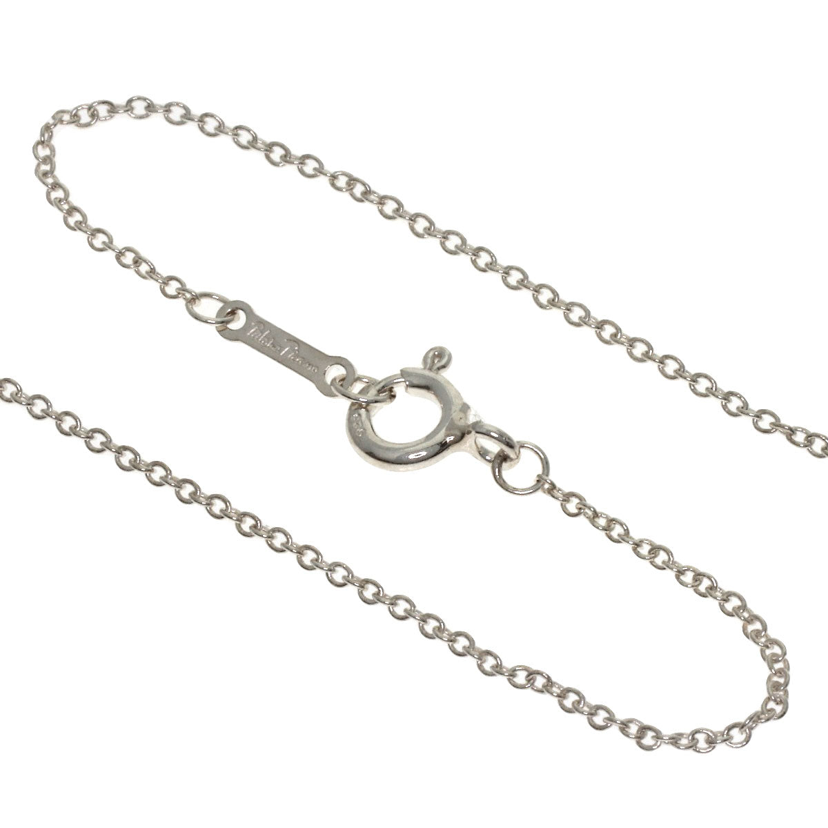 TIFFANY&Co. Heart motif Necklace Silver Ladies [Used]