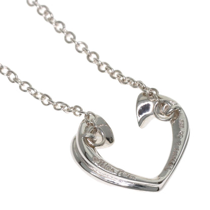 TIFFANY&Co. Heart motif Necklace Silver Ladies [Used]