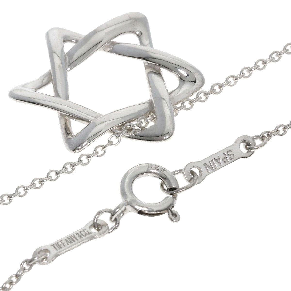 TIFFANY&Co. Star of david Necklace Silver Ladies [Used]