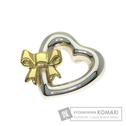 TIFFANY&Co. Heart ribbon Pendant top Silver 18K Yellow GoldLadies [Used]