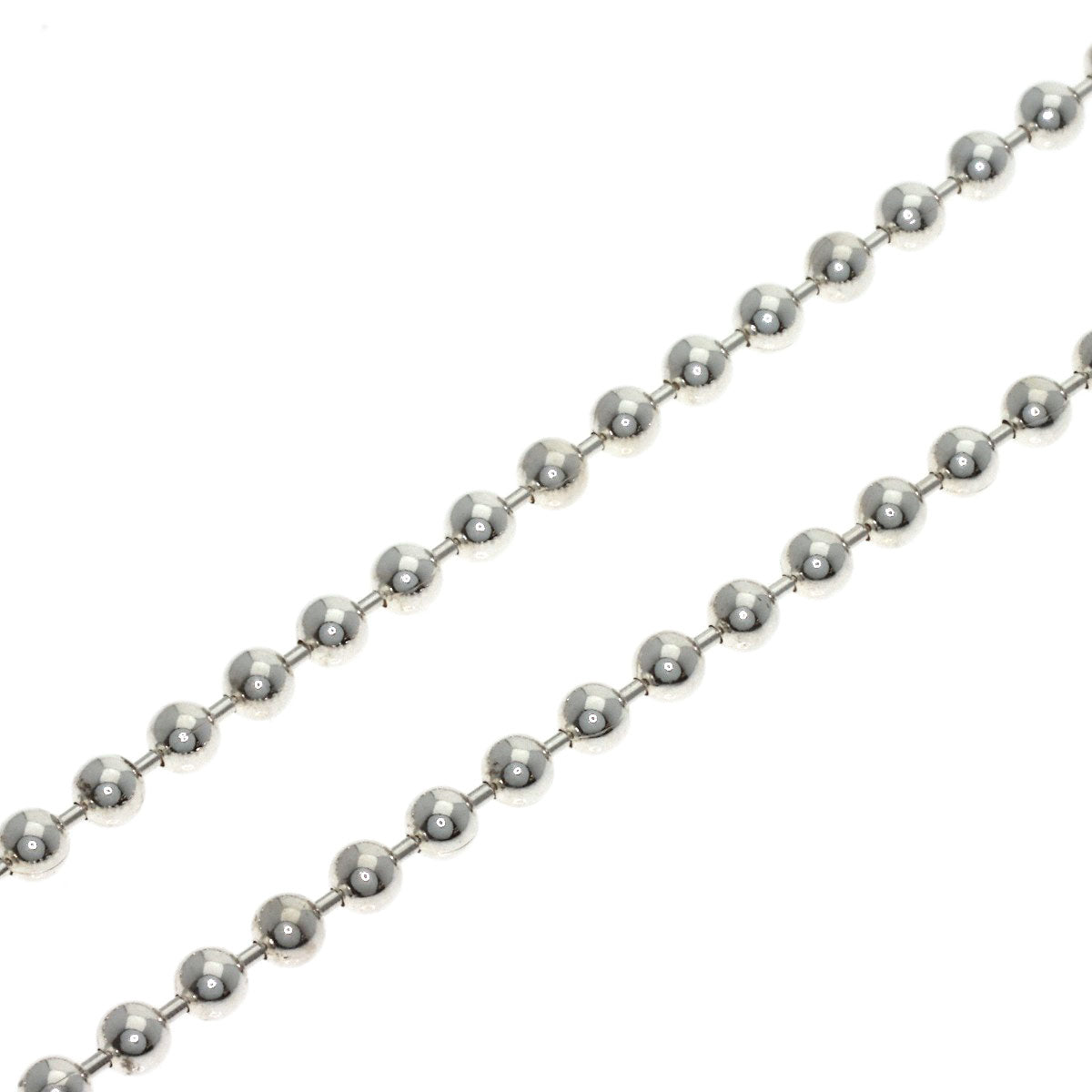 TIFFANY&Co. Ball Chain 17.9" Necklace Silver Ladies [Used]