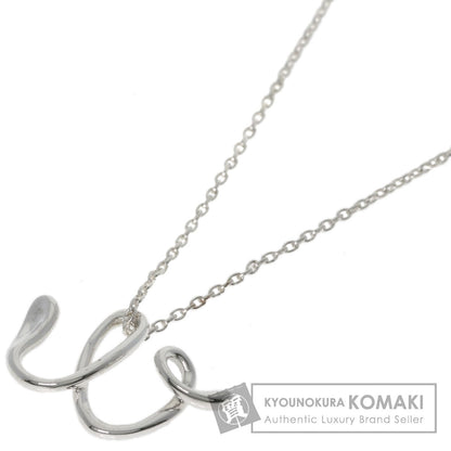 TIFFANY&Co. Initials W Necklace Silver Ladies [Used]