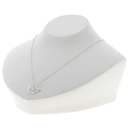 TIFFANY&Co. Initials W Necklace Silver Ladies [Used]