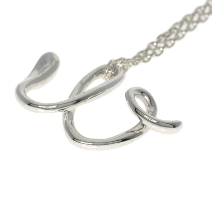 TIFFANY&Co. Initials W Necklace Silver Ladies [Used]