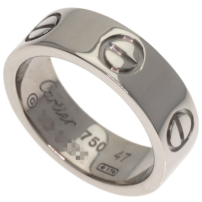 CARTIER love ring #47 Ring K18 White Gold Ladies [Used]