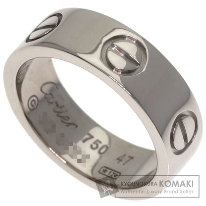 CARTIER love ring #47 Ring K18 White Gold Ladies [Used]