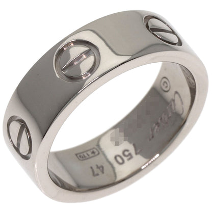 CARTIER love ring #47 Ring K18 White Gold Ladies [Used]