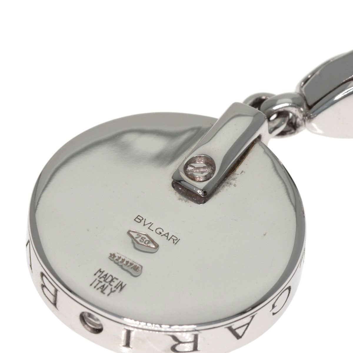 BVLGARI Optical charm Pendant top K18 White Gold Ladies [Used]