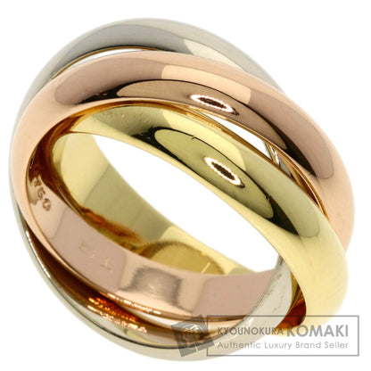 CARTIER Trinity MM #51 Ring K18 Yellow Gold 18K Pink GoldLadies [Used]