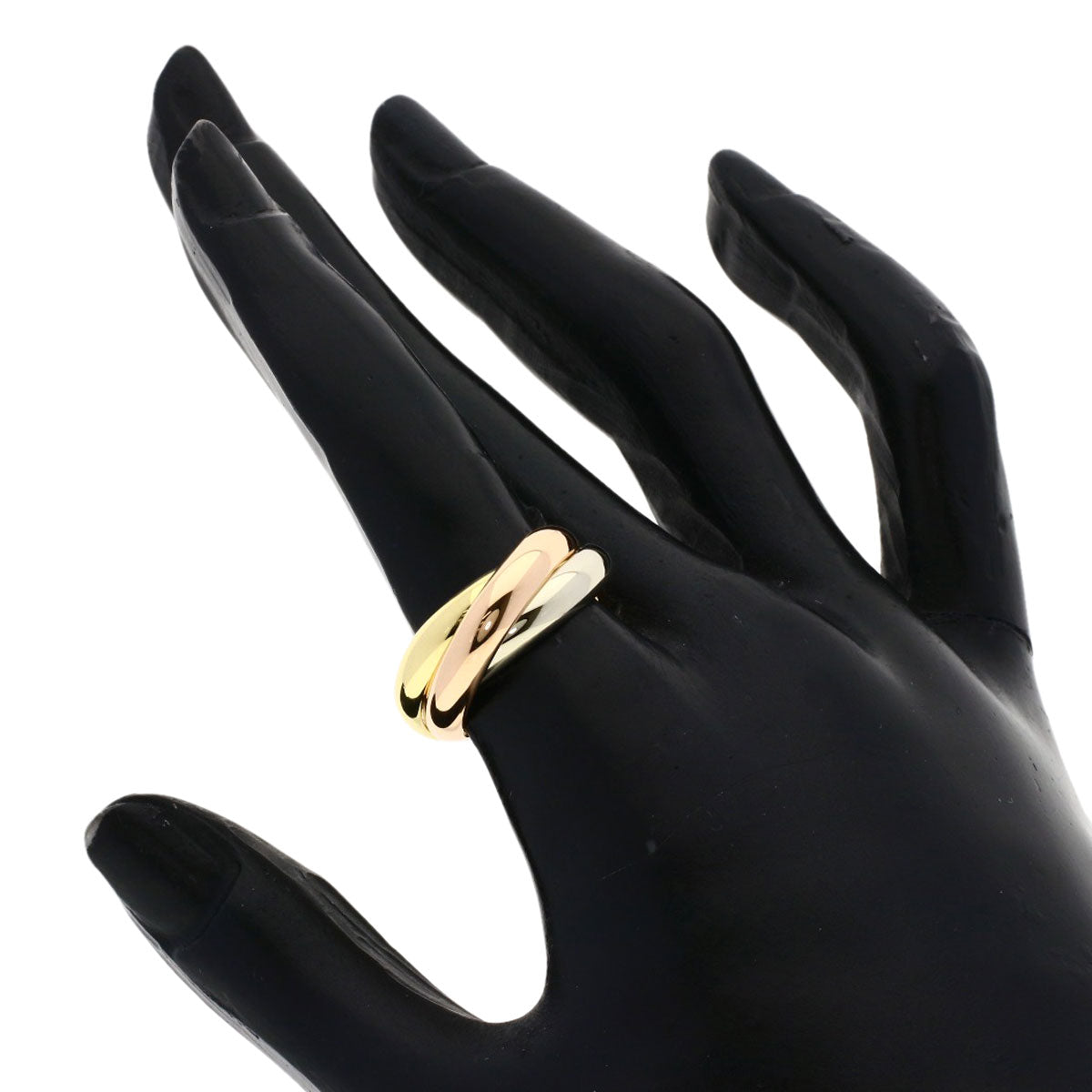 CARTIER Trinity MM #51 Ring K18 Yellow Gold 18K Pink GoldLadies [Used]