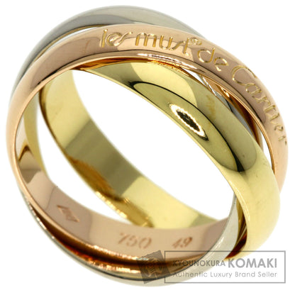 CARTIER Trinity #49 Ring K18 Yellow Gold 18K Pink GoldLadies [Used]