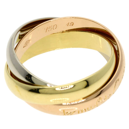 CARTIER Trinity #49 Ring K18 Yellow Gold 18K Pink GoldLadies [Used]