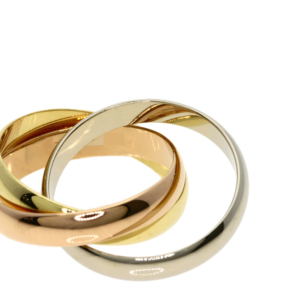 CARTIER Trinity #49 Ring K18 Yellow Gold 18K Pink GoldLadies [Used]