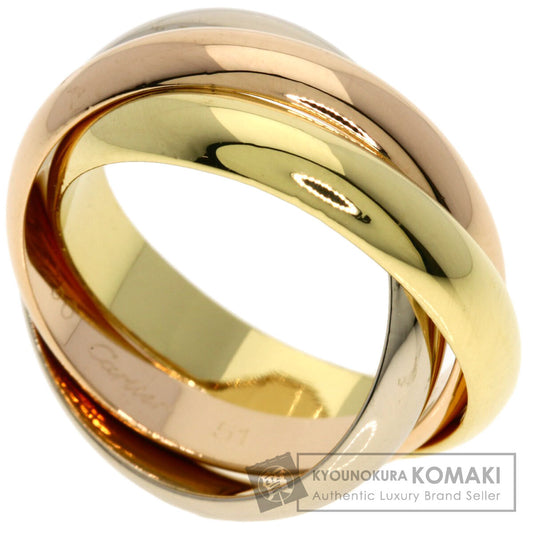 CARTIER Trinity MM #51 Ring K18 Yellow Gold 18K Pink GoldLadies [Used]