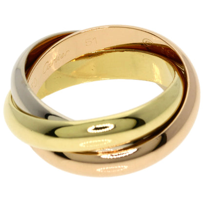 CARTIER Trinity MM #51 Ring K18 Yellow Gold 18K Pink GoldLadies [Used]